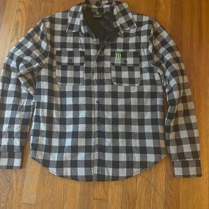 Monster Energy Lined Flannel